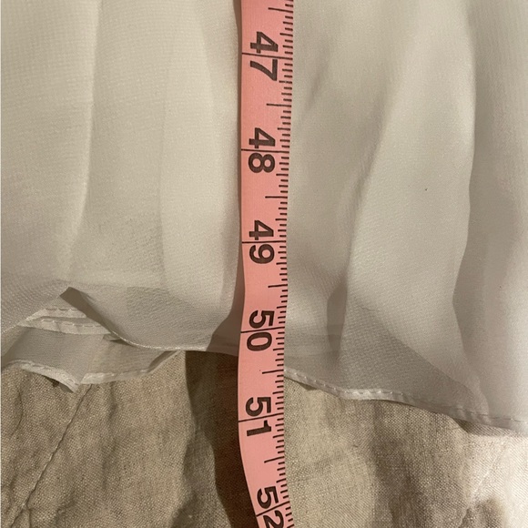 NWOT White chiffon evening gown by Ieena for Macduggal - Picture 7 of 7